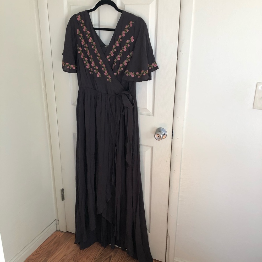 Floral high low maxi